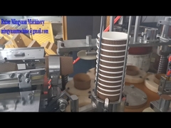 Double wall paper cup sleeve machine testing running Rippe type double wall cups for Qatar Client