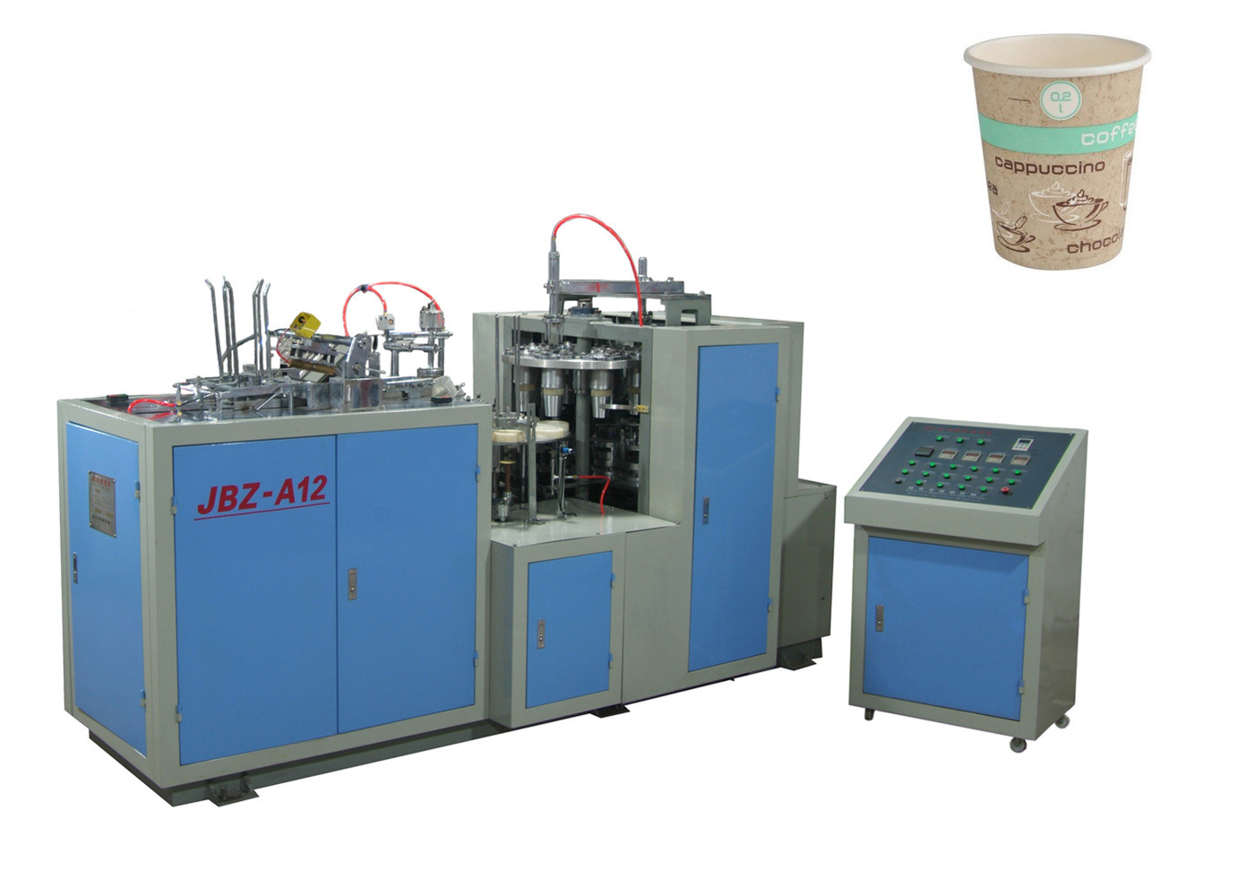 Cutting Cutting 50ML Coffee Automatic Paper Cup Machine / Paper Cup